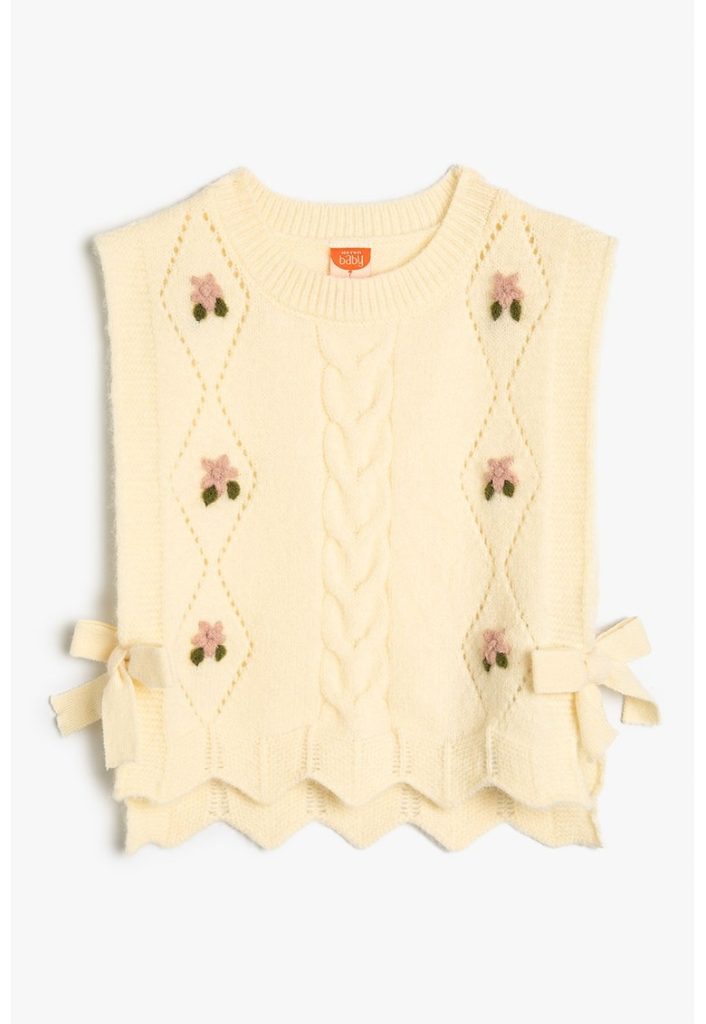 Pulover regular-fit cu design floral-FETE/IMBRACAMINTE/Pulovere si cardigane-IMBRACAMINTE/Pulovere si cardigane