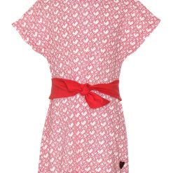 Rochie cu imprimeu cu inimi-FETE/IMBRACAMINTE/Rochii-IMBRACAMINTE/Rochii