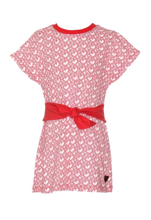Rochie cu imprimeu cu inimi-FETE/IMBRACAMINTE/Rochii-IMBRACAMINTE/Rochii