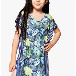 Rochie cu model tropical-FETE/IMBRACAMINTE/Rochii-IMBRACAMINTE/Rochii