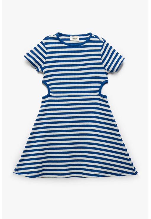 Rochie evazata cu dungi-FETE/IMBRACAMINTE/Rochii-IMBRACAMINTE/Rochii