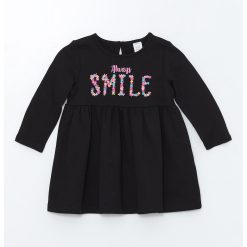 Rochie evazata cu imprimeu-FETE/IMBRACAMINTE/Rochii-IMBRACAMINTE/Rochii