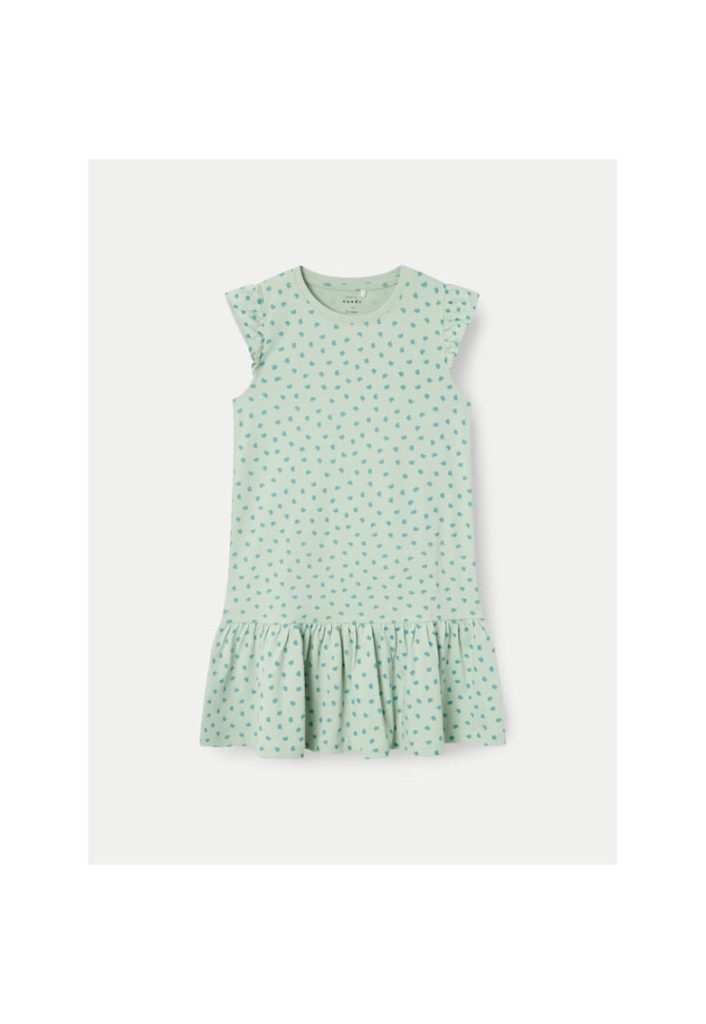 Rochie fete -  14758 - Verde - Bumbac-FETE/IMBRACAMINTE/Rochii-IMBRACAMINTE/Rochii