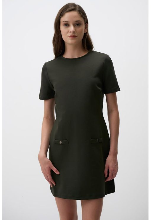 Rochie lejera cu buzunare false-FEMEI/IMBRACAMINTE/Rochii-IMBRACAMINTE/Rochii