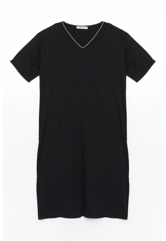 Rochie midi cu decolteu in V-FEMEI/IMBRACAMINTE/Rochii-IMBRACAMINTE/Rochii