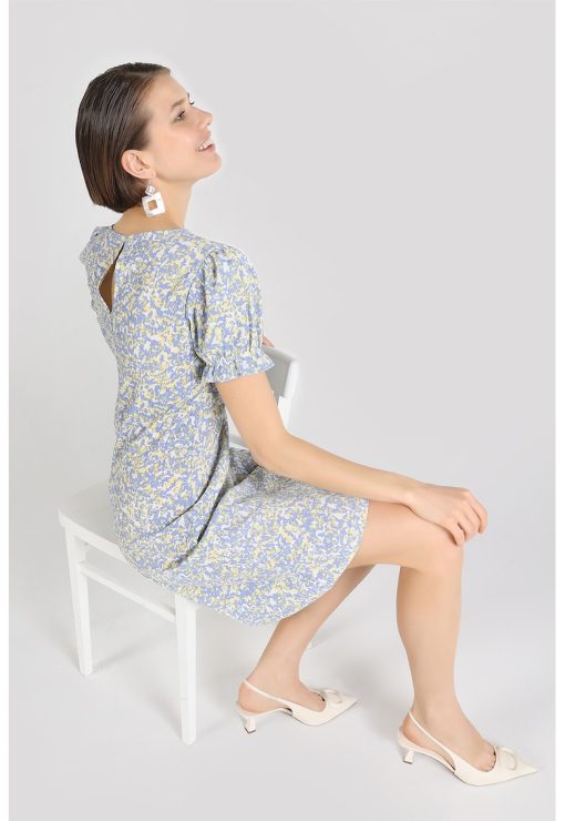 Rochie mini cu imprimeu abstract-FEMEI/IMBRACAMINTE/Rochii-IMBRACAMINTE/Rochii