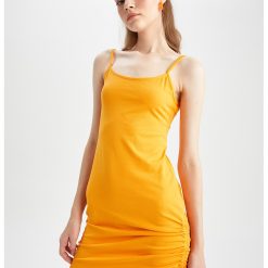 Rochie mini cu snur lateral-FEMEI/IMBRACAMINTE/Rochii-IMBRACAMINTE/Rochii