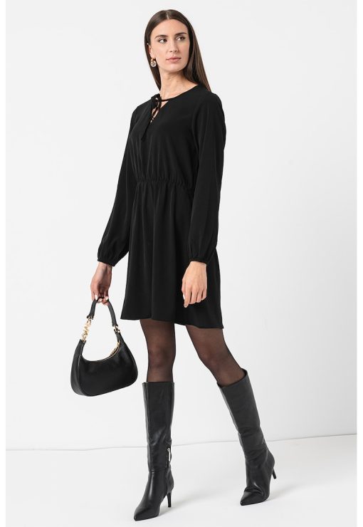 Rochie mini cu talie elastica-FEMEI/IMBRACAMINTE/Rochii-IMBRACAMINTE/Rochii