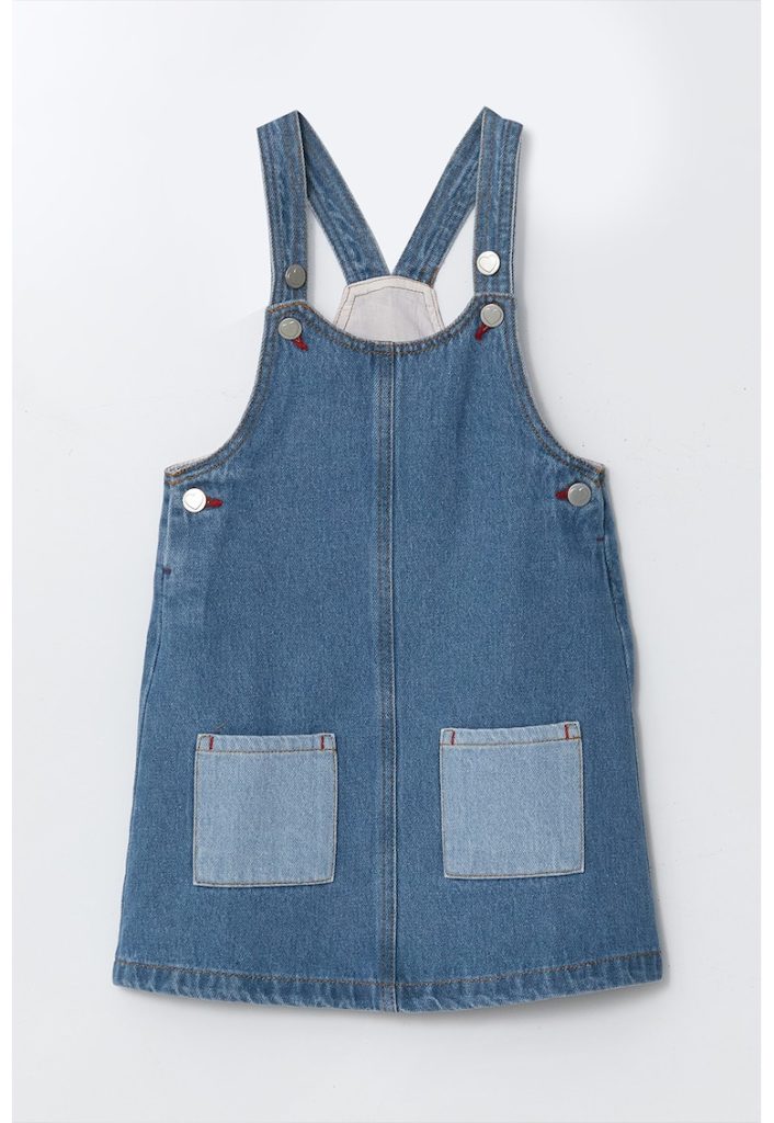 Rochie-sarafan din denim-FETE/IMBRACAMINTE/Rochii-IMBRACAMINTE/Rochii