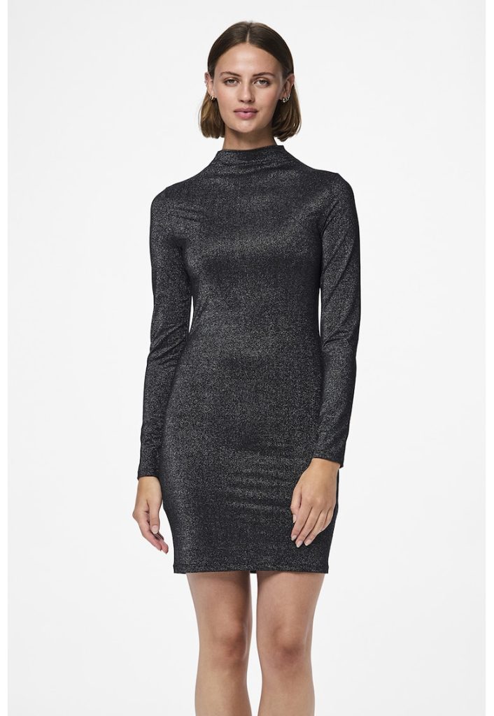 Rochie scurta cu decolteu la baza gatului-FEMEI/IMBRACAMINTE/Rochii-IMBRACAMINTE/Rochii