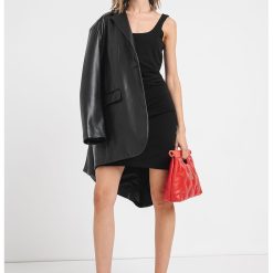 Rochie scurta cu decolteu patrat-FEMEI/IMBRACAMINTE/Rochii-IMBRACAMINTE/Rochii