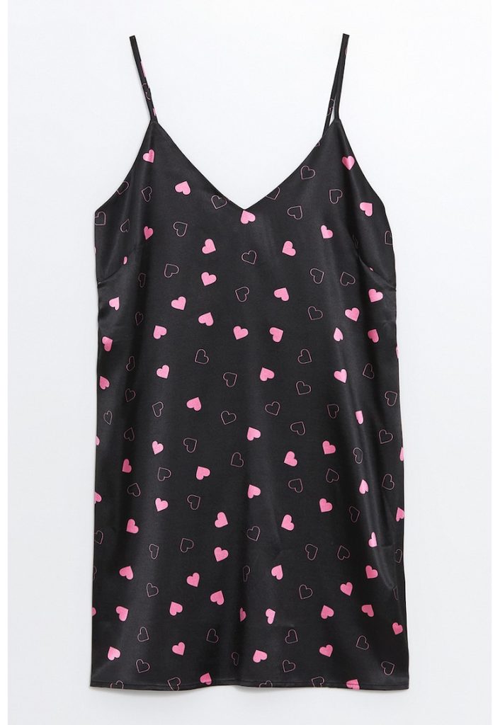 Rochie scurta cu model inimi-FEMEI/IMBRACAMINTE/Rochii-IMBRACAMINTE/Rochii