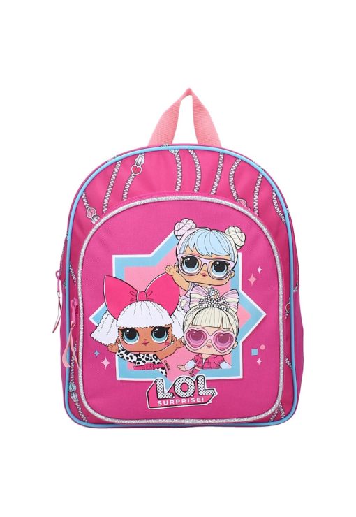 Rucsac cu imprimeu si buzunar cu fermoar-FETE/GENTI SI ACCESORII/Accesorii-GENTI SI ACCESORII/Accesorii
