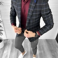 Sacou barbati slim fit 028 O3-5.1-Sacouri barbati