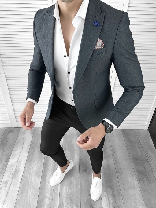 Sacou barbati slim fit 11787  42-3.2-Sacouri barbati