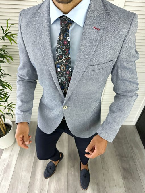 Sacou barbati slim fit 12857 O3-5.1-Sacouri barbati