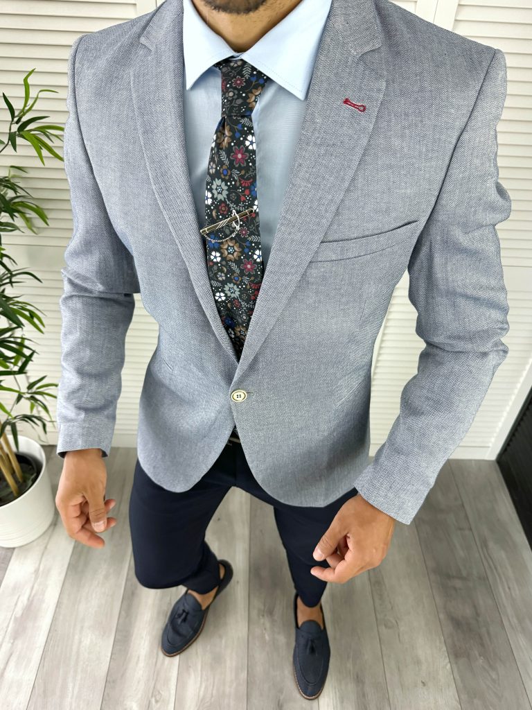 Sacou barbati slim fit 12857 O3-5.1-Sacouri barbati