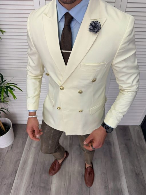 Sacou barbati slim fit  2 randuri de nasturi  CU MIC DEFECT DEF1866 24-4.2-Sacouri barbati