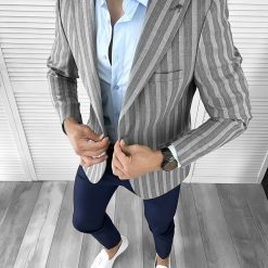 Sacou barbati slim fit 57401 Y7-2.3-Sacouri barbati