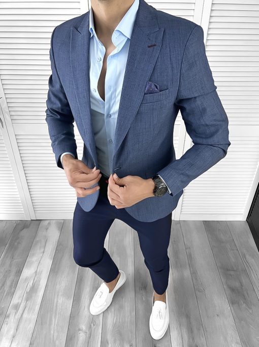 Sacou barbati slim fit 876 D3-4.4-Sacouri barbati