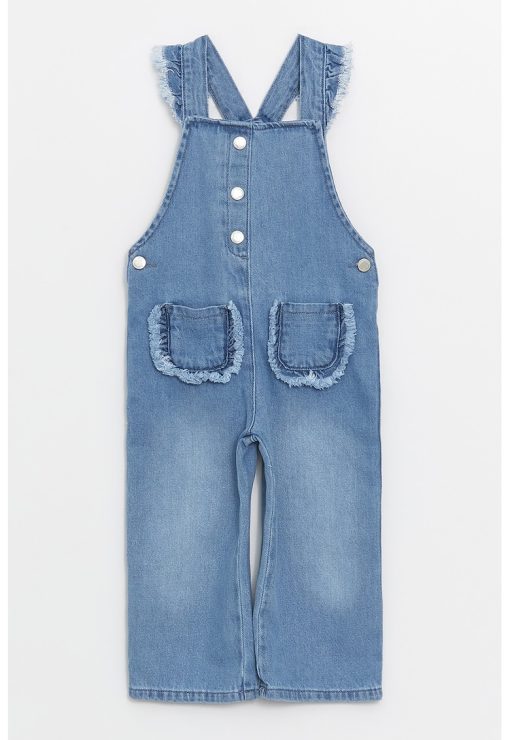 Salopeta fara maneci din denim-FETE/IMBRACAMINTE/Salopete-IMBRACAMINTE/Salopete