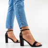Sandale Ruairi Negre-Sandale cu toc-Sandale cu toc