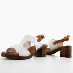 Sandale cu toc Ashton Albe 4