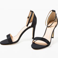 Sandale cu toc Ayrane Negre 4