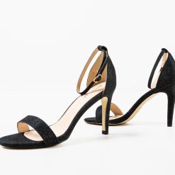 Sandale cu toc Ayrane Negre 5
