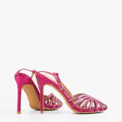 Sandale cu toc Bridg Fuchsia 3