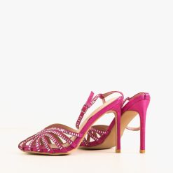 Sandale cu toc Bridg Fuchsia 5