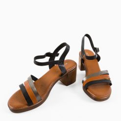 Sandale cu toc Fiore Negre 7