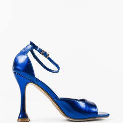 Sandale cu toc Honeyman Albastre 4