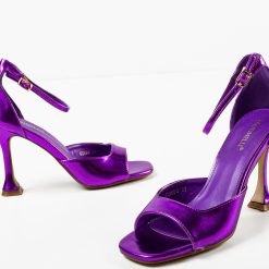 Sandale cu toc Honeyman Mov 3