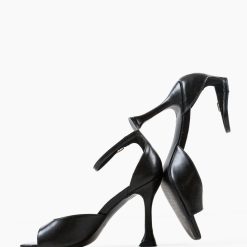 Sandale cu toc Honeyman Negre 6