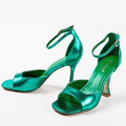 Sandale cu toc Honeyman Verzi 4