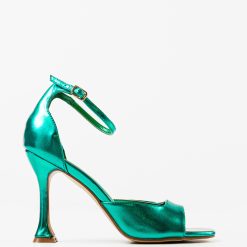 Sandale cu toc Honeyman Verzi 5