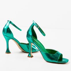 Sandale cu toc Honeyman Verzi 6