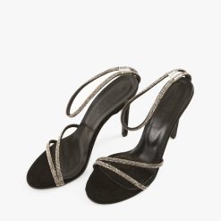 Sandale cu toc Kajus Negre 3