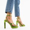 Sandale cu toc Lelesa Verzi-Sandale cu toc-Sandale cu toc