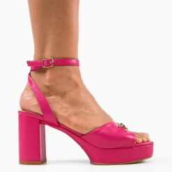 Sandale cu toc Merab Fuchsia 3