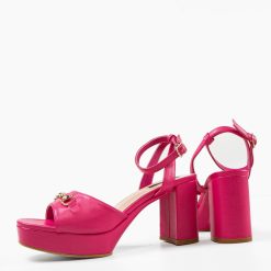 Sandale cu toc Merab Fuchsia 5