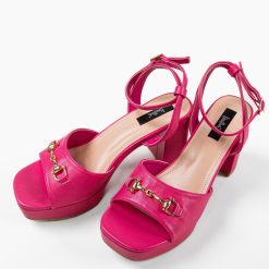 Sandale cu toc Merab Fuchsia 6