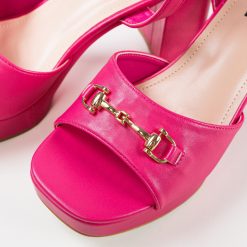 Sandale cu toc Merab Fuchsia 7