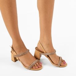 Sandale cu toc Nahum Nude 2