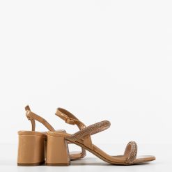 Sandale cu toc Nahum Nude 5