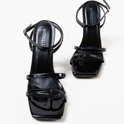Sandale cu toc Nedia Negre 6