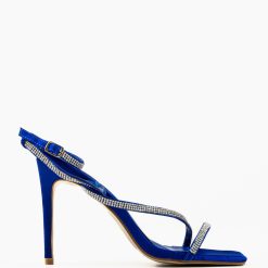 Sandale cu toc Neyman Albastri 3