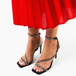 Sandale cu toc Neyman Negre 1