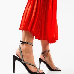 Sandale cu toc Neyman Negre 2
